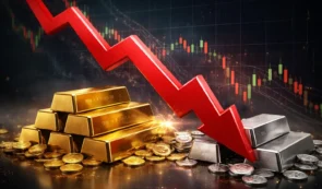 <strong>黄金和白银在经历抛物线式上涨后进入回</strong>