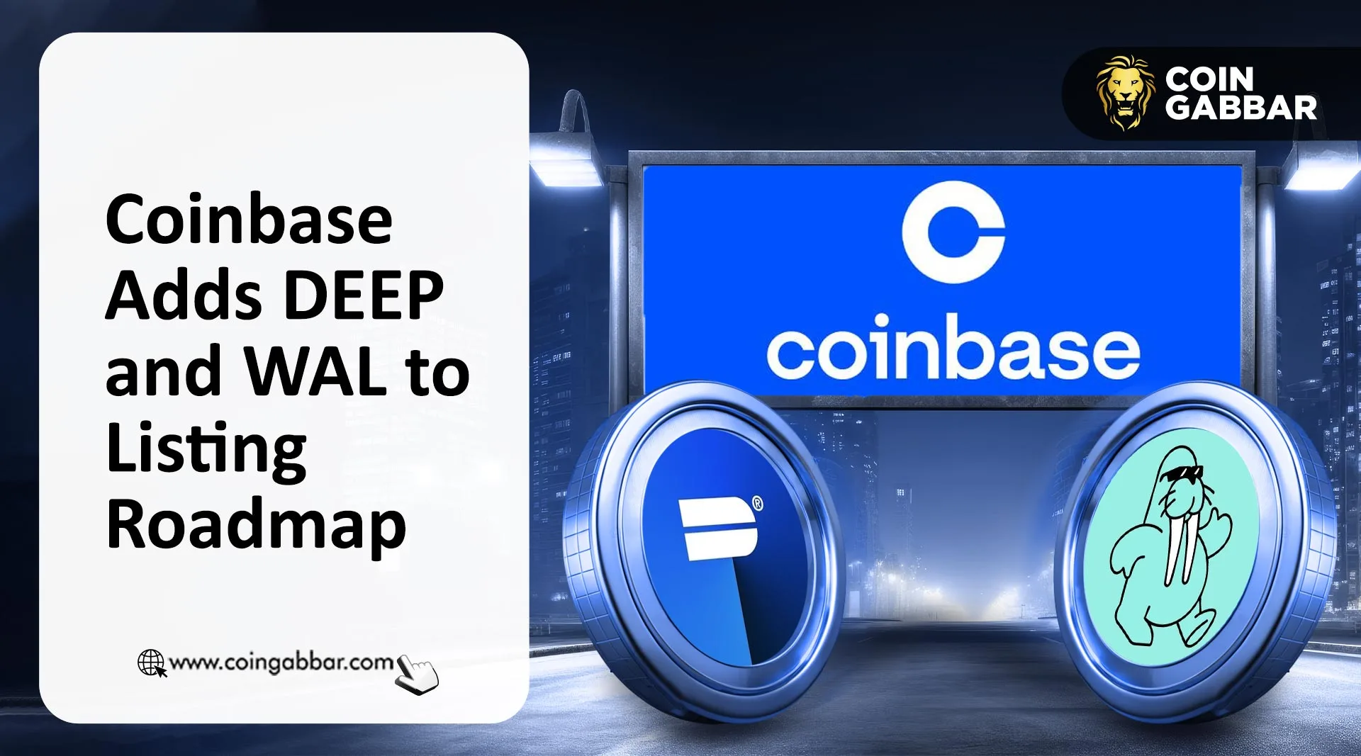 <strong>Coinbase 将 DEEP 和 WAL 添加到上币路线图：</strong>
